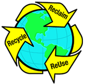 Reclaim. Recycle. Reuse. Reduce waste by using recycled ground materials